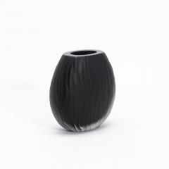 Hand Blown Murano Supreme Vase in Onyx Black Medium - 4235101