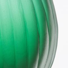 Hand Blown Murano Surpime Vase in Emerald Green Large - 4235052