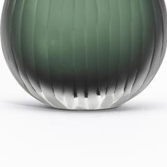 Hand Blown Murano Surpime Vase in Eucalyptus Green - 4235011