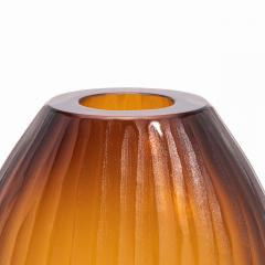 Hand Blown Murano Surpime Vase in Tobacco Medium - 4235022