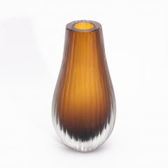 Hand Blown Murano Surpime Vase in Tobacco Tall - 4234999