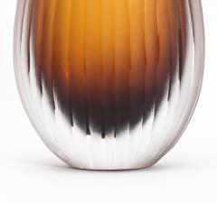 Hand Blown Murano Surpime Vase in Tobacco Tall - 4235002