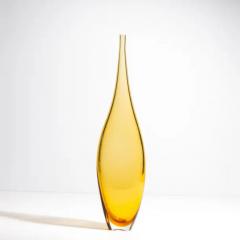 Hand Blown Murano Tall Vase in Amber - 3850997