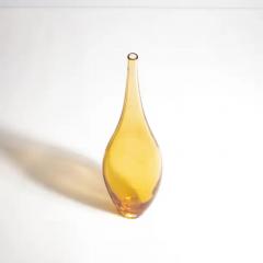 Hand Blown Murano Tall Vase in Amber - 3850998