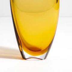 Hand Blown Murano Tall Vase in Amber - 3850999