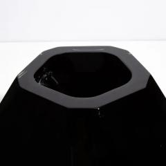 Hand Blown Murano Vase Briolette in Onyx Black - 3854043