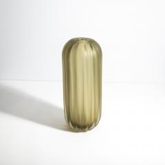 Hand Blown Murano Vase Cactus in Olive Large - 4237272