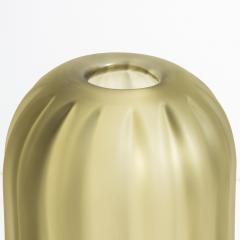 Hand Blown Murano Vase Cactus in Olive Large - 4237277