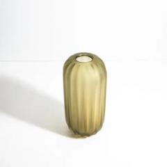 Hand Blown Murano Vase Cactus in Olive Medium - 3853815