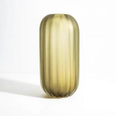 Hand Blown Murano Vase Cactus in Olive Medium - 3853816