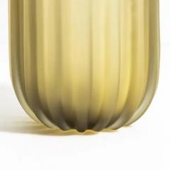 Hand Blown Murano Vase Cactus in Olive Medium - 3853825