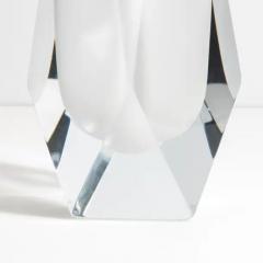 Hand Blown Murano Vase Goccia Frosted - 3851148