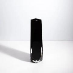 Hand Blown Murano Vase Goccia in Black Onyx Large - 3853941