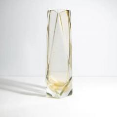 Hand Blown Murano Vase Goccia in Clear with 24 Karat Gold Flecks Large - 3852430