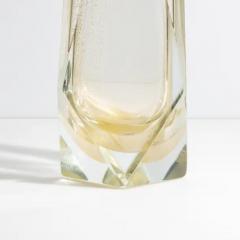 Hand Blown Murano Vase Goccia in Clear with 24 Karat Gold Flecks Large - 3852442