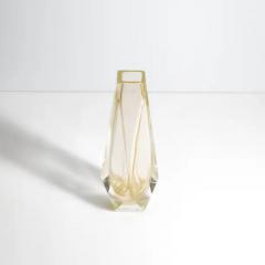 Hand Blown Murano Vase Goccia in Clear with 24 Karat Gold Flecks Medium - 3852347