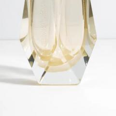 Hand Blown Murano Vase Goccia in Clear with 24 Karat Gold Flecks Medium - 3852394