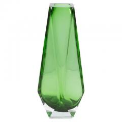 Hand Blown Murano Vase Goccia in Green Tall - 3852128