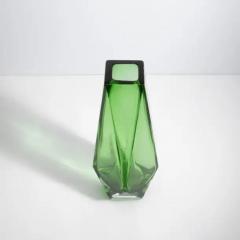 Hand Blown Murano Vase Goccia in Green Tall - 3852132