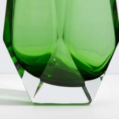 Hand Blown Murano Vase Goccia in Green Tall - 3852133