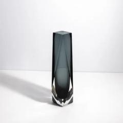 Hand Blown Murano Vase Goccia in Grey Medium - 3852104