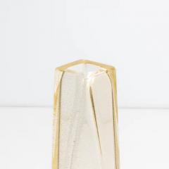 Hand Blown Murano Vase Goccia in Grey with 24 Karat Gold Flecks Small - 3852578