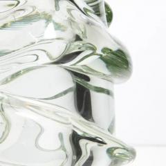 Hand Blown Murano Vase Gomitolo in Clear with a Hint of Green - 3854013