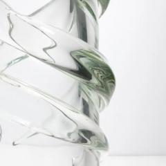 Hand Blown Murano Vase Gomitolo in Clear with a Hint of Green Extra Tall - 3854036