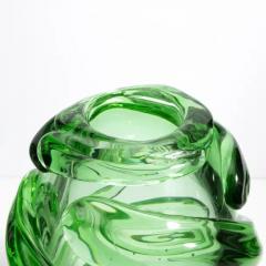 Hand Blown Murano Vase Gomitolo in Tourmaline Green Tall - 3853886