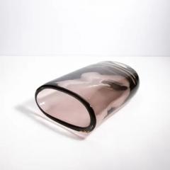 Hand Blown Murano Vase Massiccio Smoky - 3853855