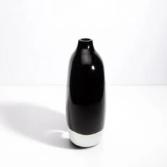 Hand Blown Murano Vase Sommerso in Black Onyx - 3853994