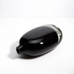 Hand Blown Murano Vase Sommerso in Black Onyx - 3854047