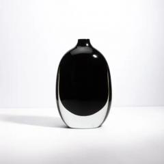 Hand Blown Murano Vase Sommerso in Black Onyx - 3854053