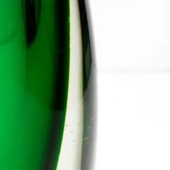 Hand Blown Murano Vase Sommerso in Emerald Green - 3852265