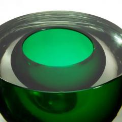 Hand Blown Murano Vase Sphere in Emerald Green Large - 3852024