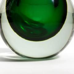 Hand Blown Murano Vase Sphere in Emerald Green Large - 3852028