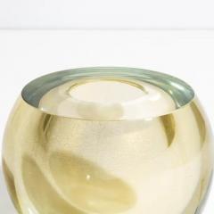Hand Blown Murano Vase Sphere in Gold Small - 3852149