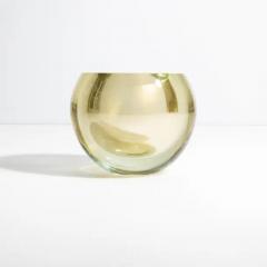 Hand Blown Murano Vase Sphere in Gold Small - 3852153