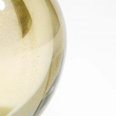 Hand Blown Murano Vase Sphere in Gold Small - 3852154