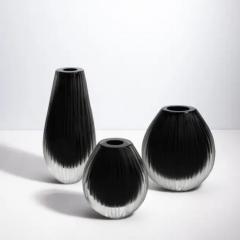 Hand Blown Murano Vase Supreme in Black Large - 3851724