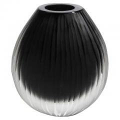 Hand Blown Murano Vase Supreme in Black Medium - 3852555