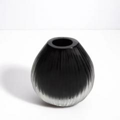 Hand Blown Murano Vase Supreme in Black Medium - 3852556