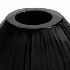 Hand Blown Murano Vase Supreme in Black Medium - 3852557