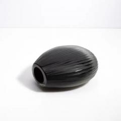 Hand Blown Murano Vase Supreme in Black Medium - 3852591