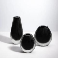 Hand Blown Murano Vase Supreme in Black Small - 3852525