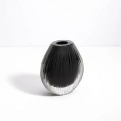 Hand Blown Murano Vase Supreme in Black Small - 3852527