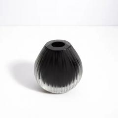 Hand Blown Murano Vase Supreme in Black Small - 3852539