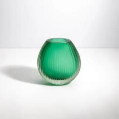 Hand Blown Murano Vase Suprime in Emerald Green Medium - 3851948