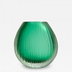 Hand Blown Murano Vase Suprime in Emerald Green Medium - 3875071