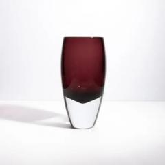 Hand Blown Murano Vase in Amethyst - 3853929